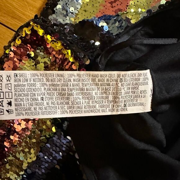 NWT sequin flares pants xs - Picture 4 of 11